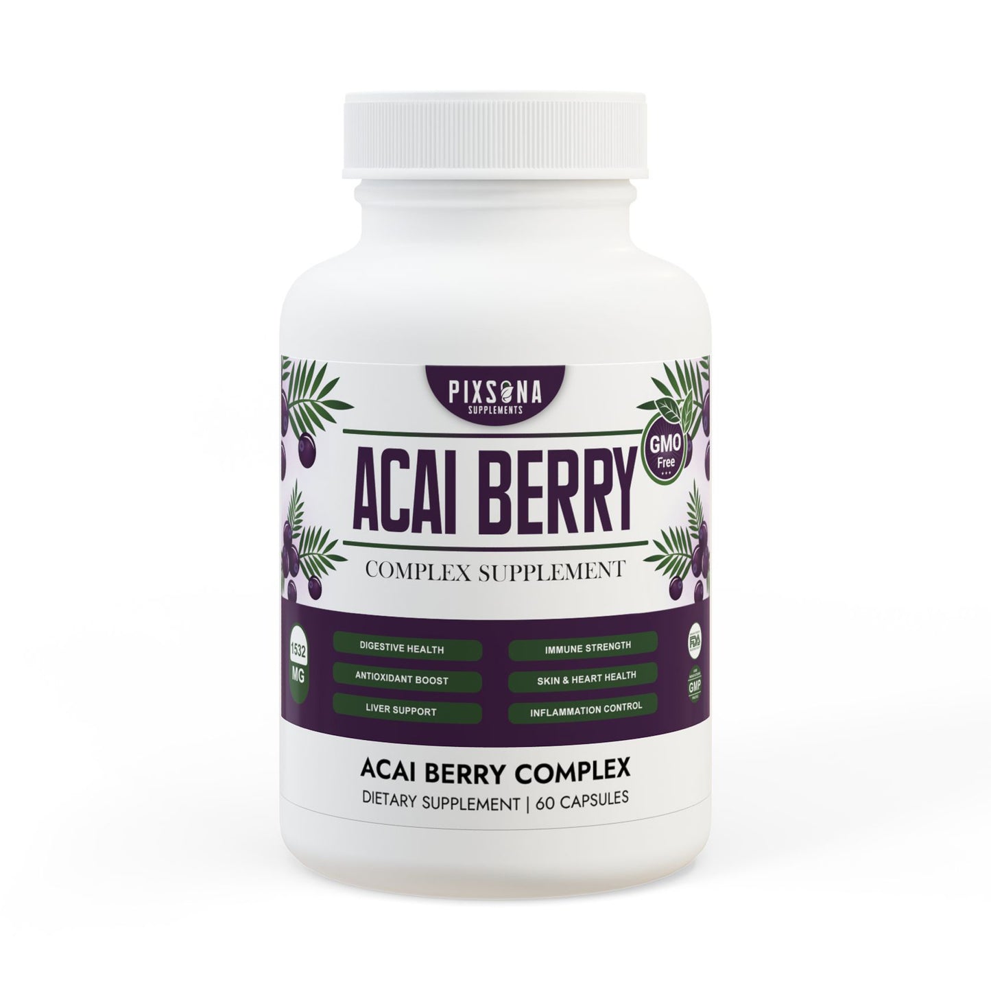 Acai Berry Complex Supplement (60 Capsules)