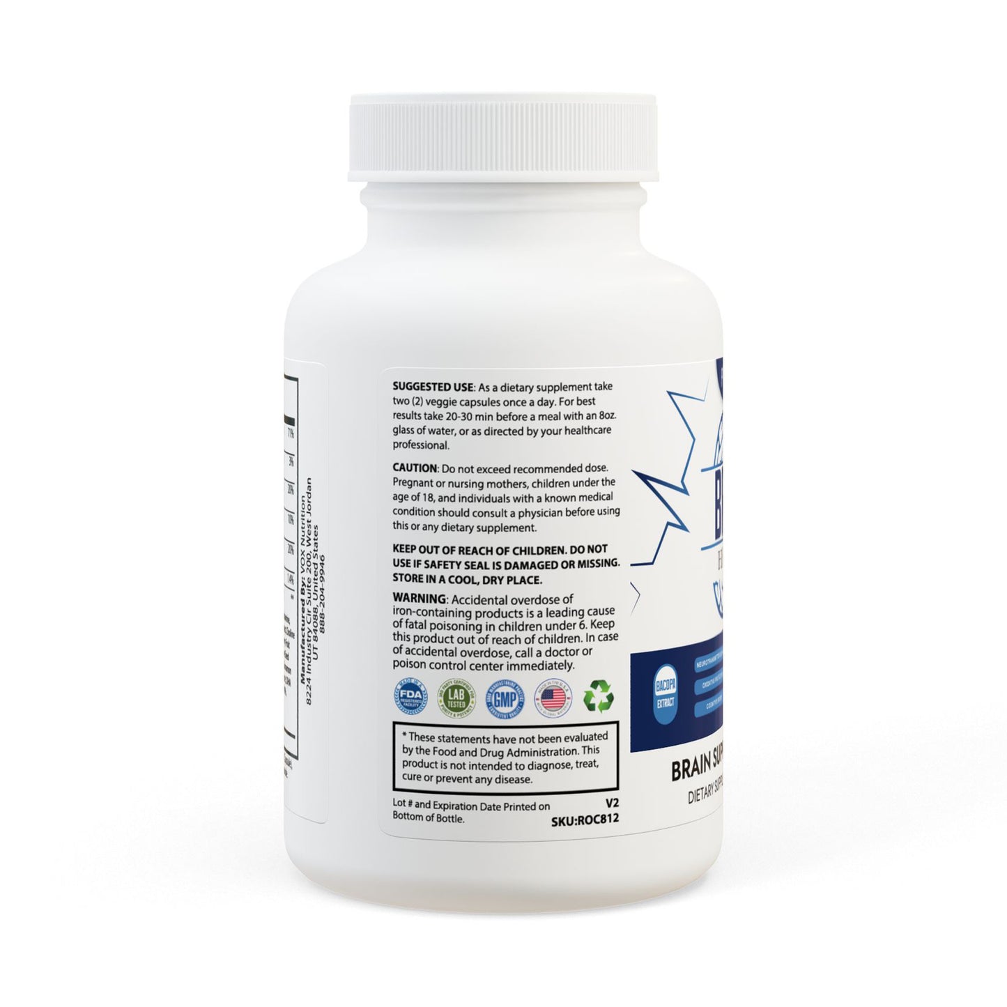 Brain Support Complex Supplement (60 Capsules)